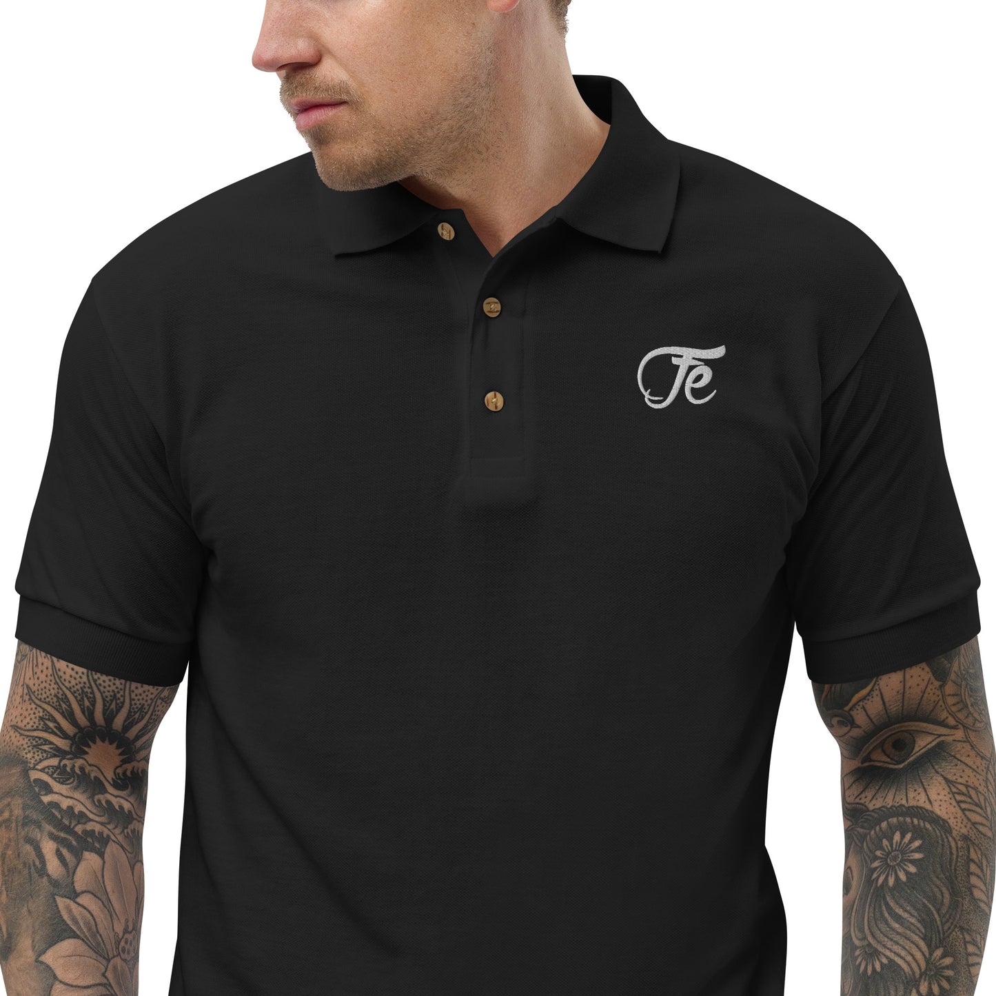 Fe 7th Ave Embroidered Logo Polo