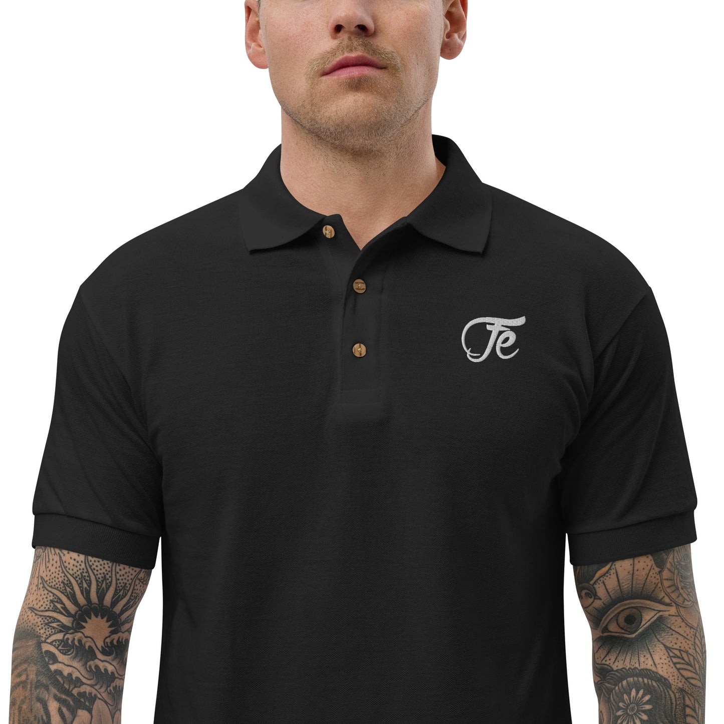 Fe 7th Ave Embroidered Logo Polo