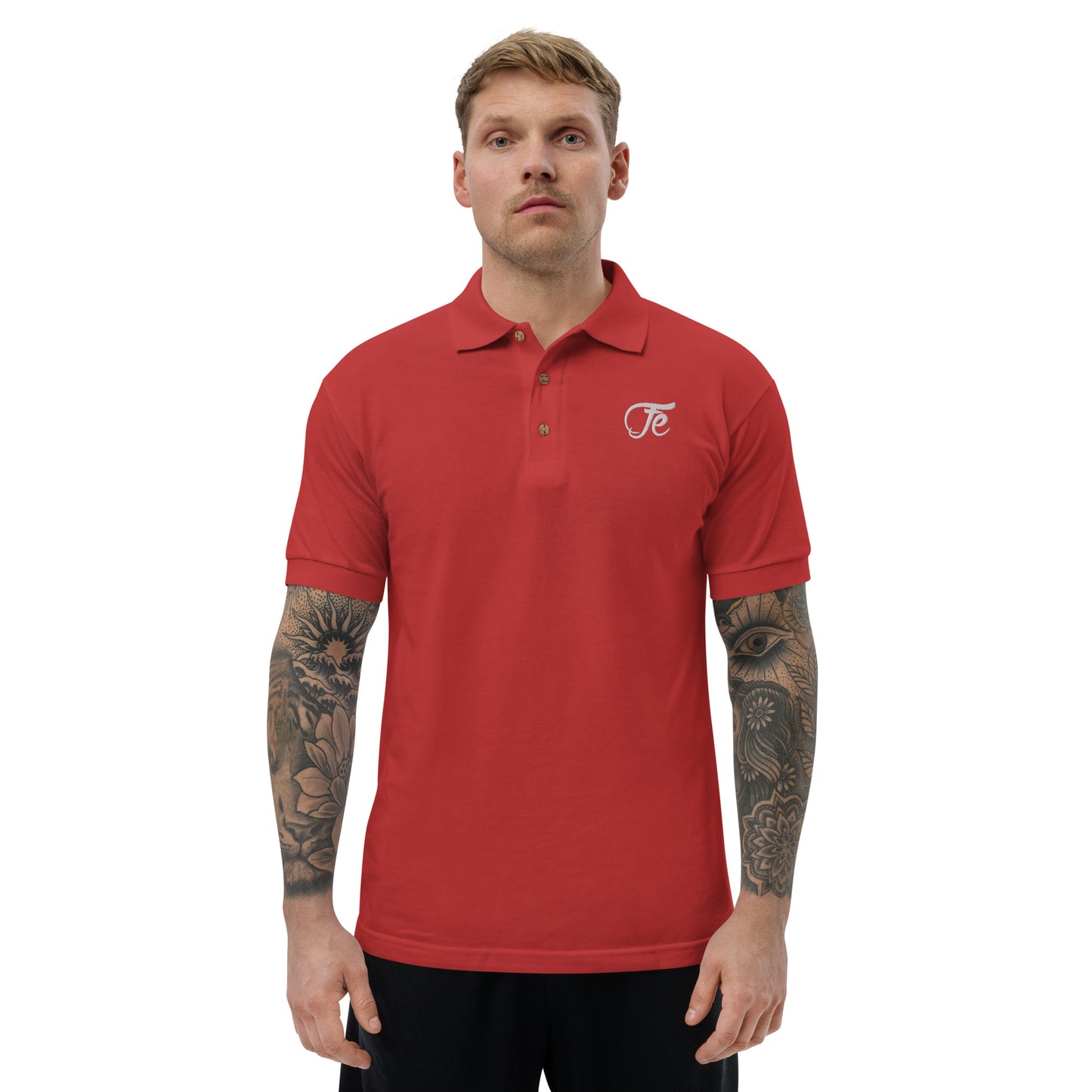 Fe 7th Ave Embroidered Logo Polo