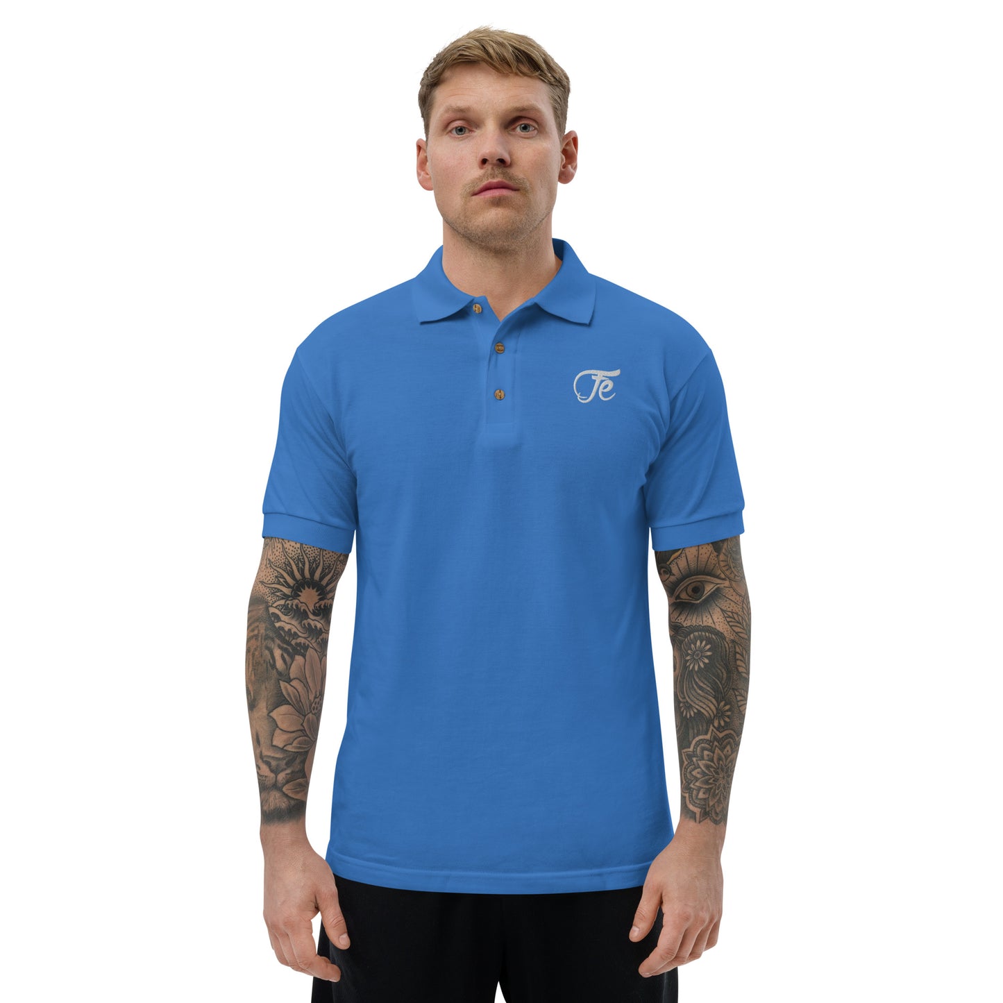 Fe 7th Ave Embroidered Logo Polo