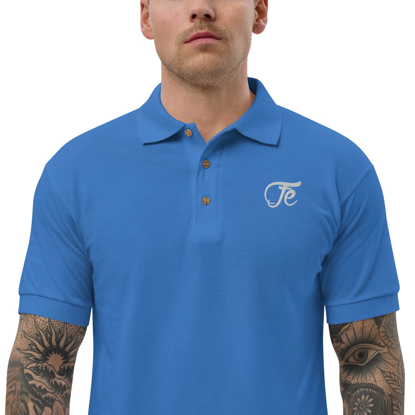 Fe 7th Ave Embroidered Logo Polo