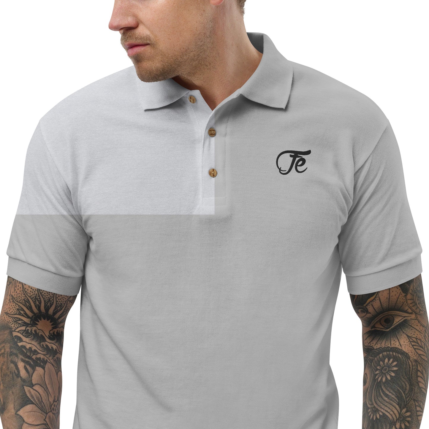 Fe 7th Ave Embroidered Logo Polo