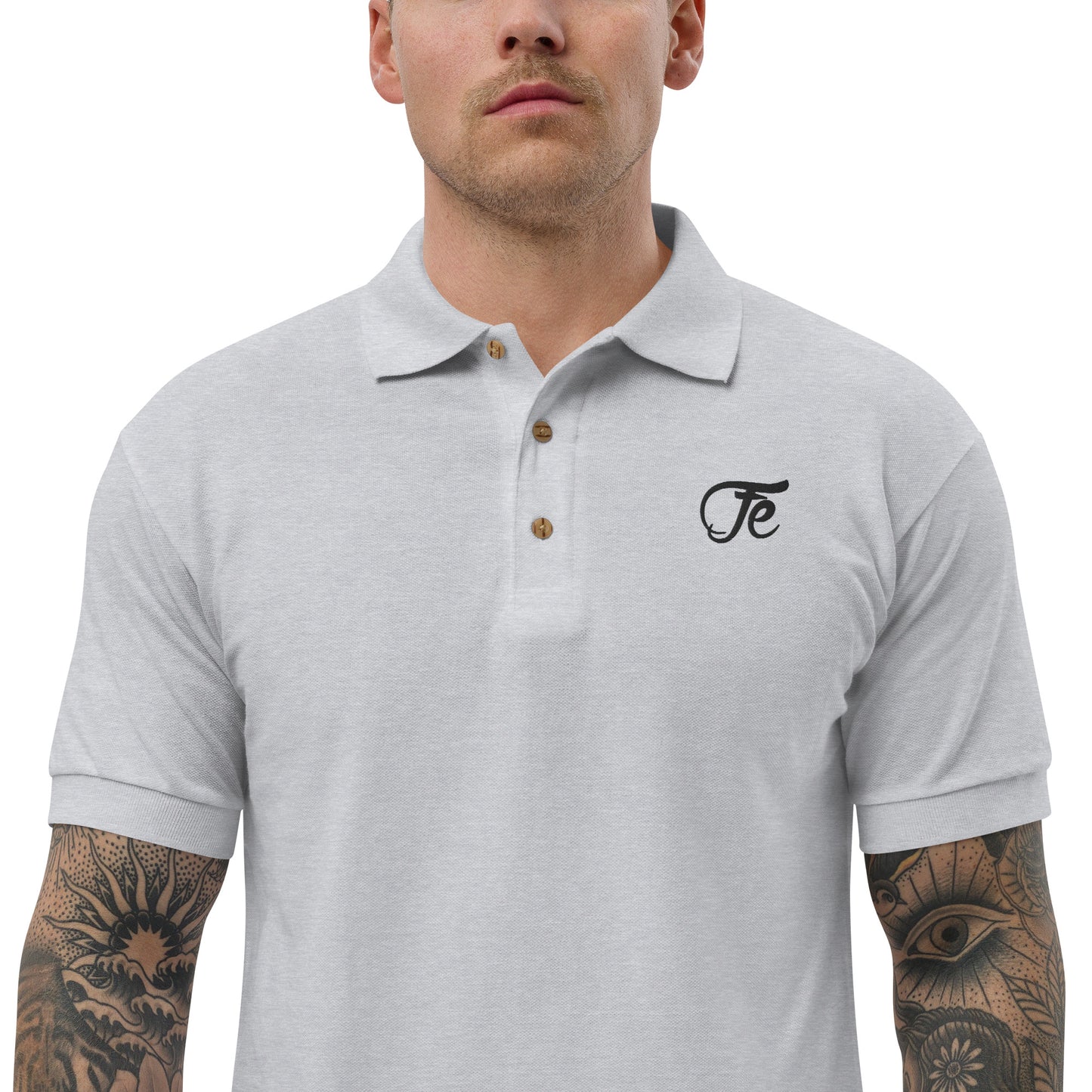 Fe 7th Ave Embroidered Logo Polo