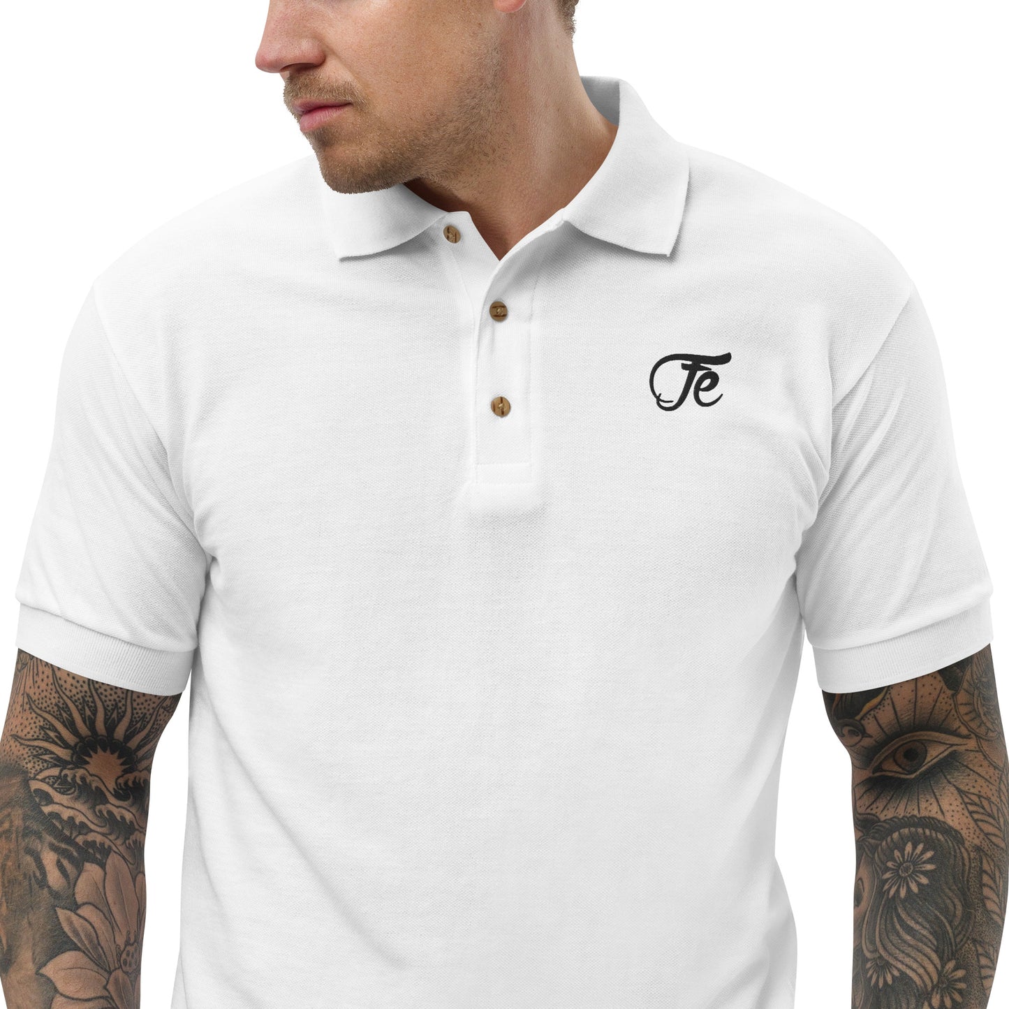 Fe 7th Ave Embroidered Logo Polo