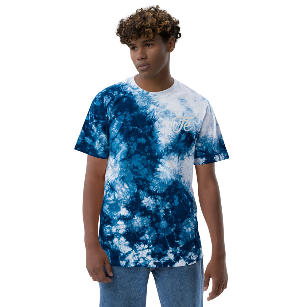 FE 7TH AVE OVERSIZED ( NEBULA ) TIE DYE SHIRT EMBROIDERED LOGO