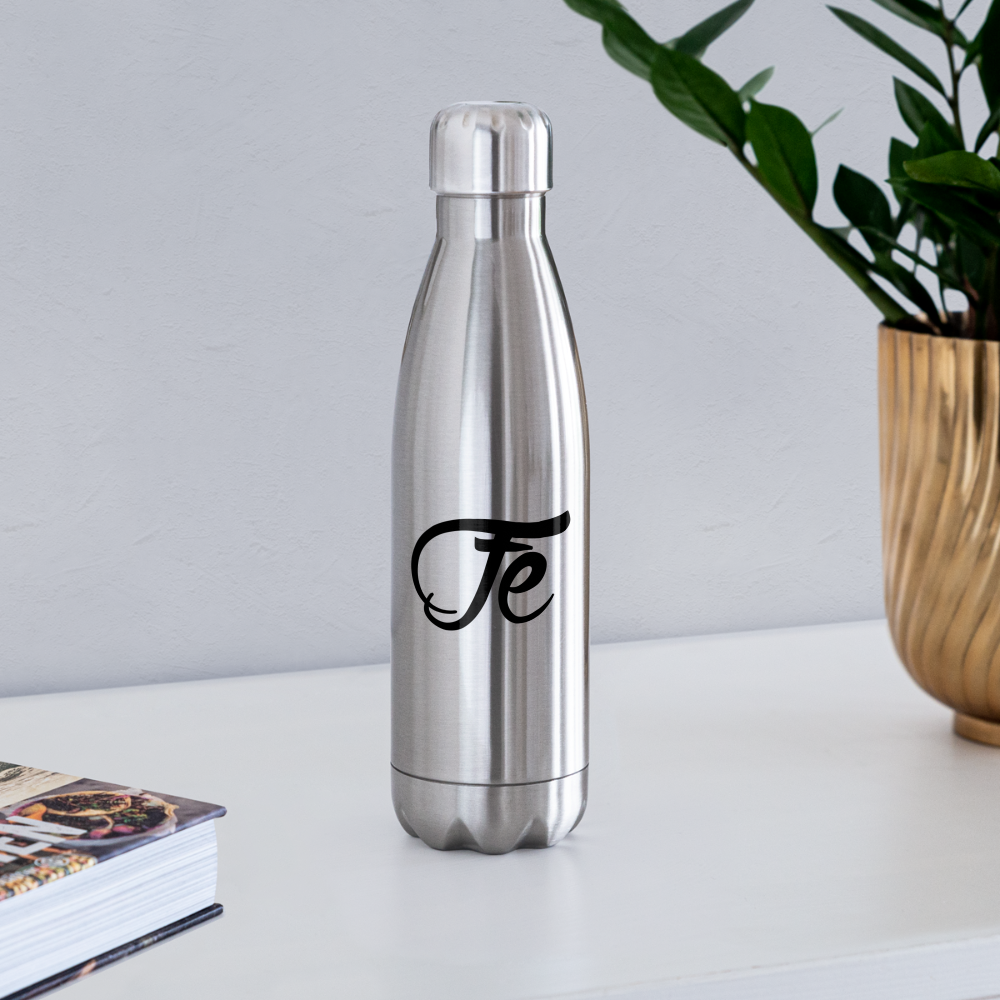 FE 7TH AVE INSULATED STAINLES STEEL CHOOSE YOUR POISON PREFERABLY WATER  BOTTLE - silver