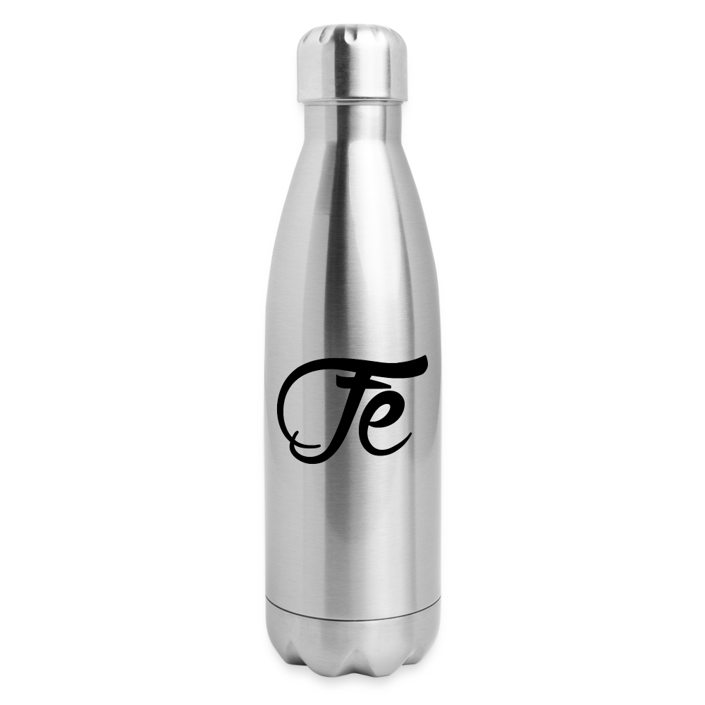 FE 7TH AVE INSULATED STAINLES STEEL CHOOSE YOUR POISON PREFERABLY WATER  BOTTLE - silver